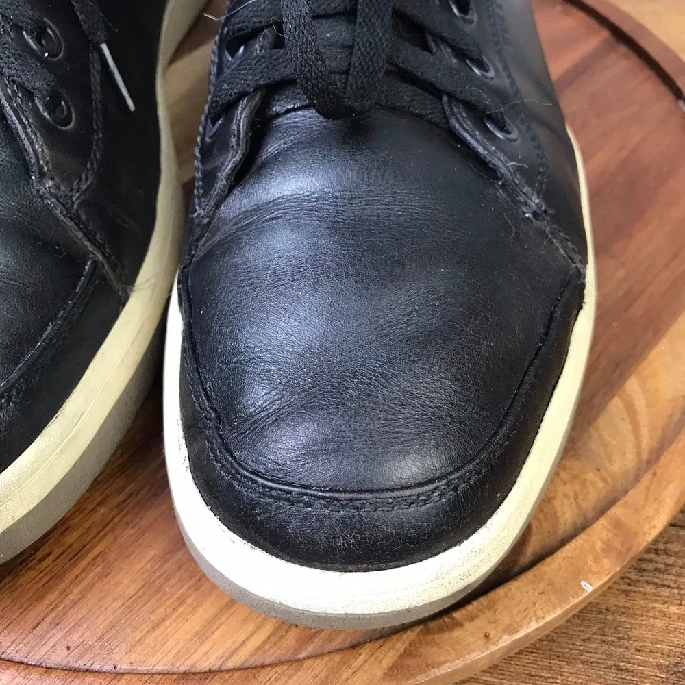 Cole Haan GrandPro Spectator Sneakers Mens 12 Black Leather Low Top Tennis Shoes